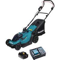 18V LXT Cordless Lawn Mower Kit, Push Walk-Behind, Battery Powered, 13" Cutting Width Action Paper