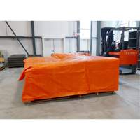 Insulated Tarps, Polyethylene, Orange, 20' x 12' x 8 mils Action Paper