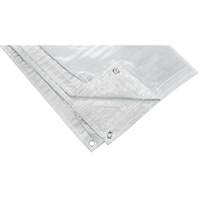 Insulated Tarp, Polyethylene, White, 20' x 12' x 8 mils Action Paper