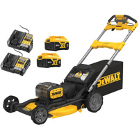 2X20V MAX* XR&reg; 21 in. Brushless Cordless RWD Lawn Mower Kit, Self-Propelled Walk-Behind, Battery Powered, 21" Cutting Width Action Paper