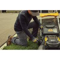 60V MAX* Brushless Cordless RWD Mower Kit, Self-Propelled Walk-Behind, Battery Powered, 21" Cutting Width Action Paper