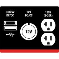 Inverter Generator, 2500 W Surge, 1800 W Rated, 4.2 L Tank Action Paper