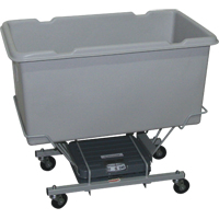 Scale Carts, Polyethylene, 33" L x 19" W x 29" H, 5 cu. Ft. Volume, 250 lbs. Capacity Action Paper