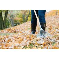 Pro Fan Rake, 24" Blade, 22 Tines, Hardwood Handle, Steel Blade Action Paper