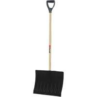 Nordic Snow Shovel, Polypropylene Blade, 17-3/4" Wide, D-Grip Handle Action Paper