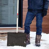Nordic Snow Shovel, Polypropylene Blade, 17-3/4" Wide, D-Grip Handle Action Paper