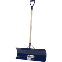 Yukon Snow Pusher, Steel Blade, D-Grip Handle, 30" W Action Paper