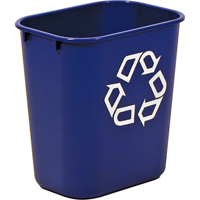 Recycling Container , Deskside, Plastic, 13-5/8 US Qt. NG274 | Action Paper
