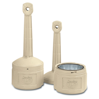 Cendriers Smoker's Cease-Fire, Sur pied, Plastique, Capacit&eacute; 4 gal. US, Hauteur 38-1/2" Action Paper