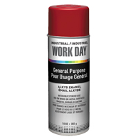 Industrial Enamel Paint, Red, Gloss, 10 oz., Aerosol Can NI475 | Action Paper