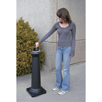 Groundskeeper Tuscan™ Cigarette Waste Collector, Free-Standing, Metal, 1 US gal. Capacity, 38-1/2" Height NI686 | Action Paper