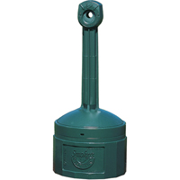 Smoker’s Cease-Fire<sup>®</sup> Cigarette Butt Receptacle, Free-Standing, Plastic, 4 US gal. Capacity, 38-1/2" Height NI695 | Action Paper