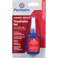 Threadlocker, Red, High, 10 ml, Bottle Action Paper