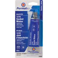 RTV Gasket Maker, Tube, Blue Action Paper