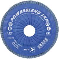 Disque &agrave; lamelles ajustables POWERBLEND TRM, 5" x 7/8", Type 29, Grain Z60, Alumine de zirconium Action Paper