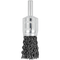 E050-20 Shaft Mounted Crimped End Brush, 1/2", 0.02" Fill, 1/4" Shank Action Paper