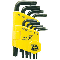 Jeu de cl&eacute;s inviolables JTK-9TP (9 morceaux), 9 mcx, Torx Action Paper