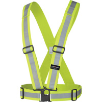 5592 Harnais de s&eacute;curit&eacute; &eacute;lastique, Jaune lime haute visibilit&eacute;, Couleur r&eacute;fl&eacute;chissante Argent, Taille unique Action Paper