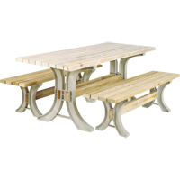 2x4 Basics&reg; Picnic Table & Benches Kit, 8' L x 30" W, Sand Action Paper