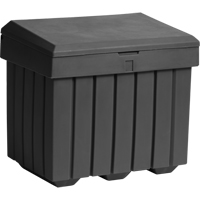 Economy Salt Sand Storage Container, 32" x 23" x 27-1/2", 10 cu. Ft., Grey Action Paper