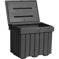Economy Salt Sand Storage Container, 32" x 23" x 27-1/2", 10 cu. Ft., Grey Action Paper