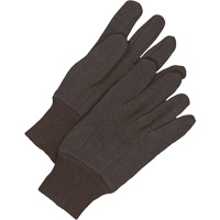 Gants en jersey classiques, Taille unique, Brun, Non doubl&eacute;, Poignet en tricot Action Paper