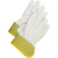 Classic Fitter Gloves, Large, Grain Cowhide Palm, Fleece Inner Lining Action Paper
