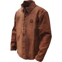 Gander Brand Split Cowhide Welding Jacket, Leather, Large, Brown Action Paper