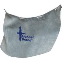 Gander Brand Split Leather Welding Helmet Bib, Pearl Grey Action Paper