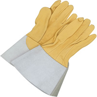 Gander Brand Reverse Grain TIG Welder Gloves, Grain Deerskin, Size 10 Action Paper