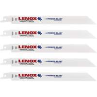 Reciprocating Saw Blade, Bi-Metal, 18 TPI, 8" L x 3/4" W Action Paper