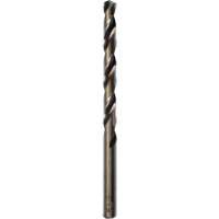 Heavy-Duty Jobber Drill Bit, High Speed Cobalt, 1/4", 4" L, 3" Flute, 135° Point Angle Action Paper