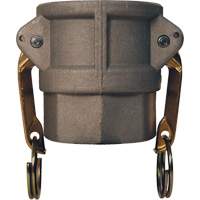 Global Cam & Groove Coupler, Aluminum, Type D, 2", Female NPT, 250 PSI Action Paper