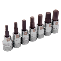 Jeu de douilles m&eacute;triques standards, 7 mrcx Action Paper