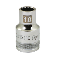 Douille m&eacute;trique, 10 mm, Prise 1/2", 12 pans Action Paper