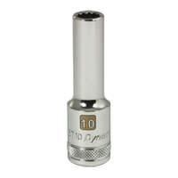 Douille m&eacute;trique, 10 mm, Prise 1/2", 12 pans, Profond Action Paper