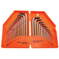 Hex Key Set, 30 Pcs., Metric & Imperial Action Paper