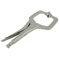 Locking Clamp Pliers with Swivel Pads, 6" Length, C-Clamp Action Paper