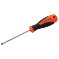 Slotted Screwdriver, 5/32" Tip, Round, 8" L, Cushion Grip Handle Action Paper