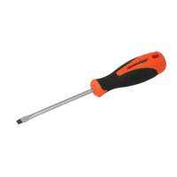 Slotted Screwdriver, 3/16" Tip, Round, 8" L, Cushion Grip Handle Action Paper