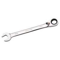 Reversible Combination Ratcheting Wrench, 12 Point, 8mm, Chrome Finish Action Paper