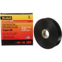 Ruban isolant Super 88 de calibre professionnel Scotch, 19 mm (3/4") la x 32,9 m (108') lo, 8,5 mils, Noir Action Paper
