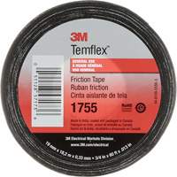 Ruban de chatterton Temflex 1755, 19 mm (3/4") x 18,28 m (60'), Noir Action Paper