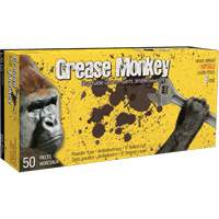 Gants Grease Monkey, Grand, Nitrile, 8 mils, Sans poudre, Noir Action Paper