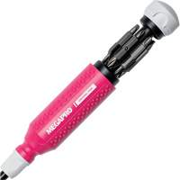 Original Pink 15-in-1 Multi-Bit Screwdriver, 8-37/50" L, Textured Handle Action Paper