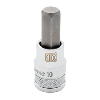 Standard Metric Bit Socket, 5 mm x 1-9/10" L, 3/8" Drive Action Paper