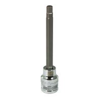 Long SAE Bit Socket, 7/32" x 3-5/8" L, 3/8" Drive Action Paper