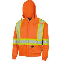 338SF Flame-Resistant Zip Style Hoodie, Men's, X-Large, High Visibility Orange, 22 cal/cm² Action Paper