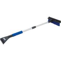 Snow Brush, Telescopic, Polypropylene Blade, 32-1/2" Long, Blue Action Paper