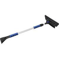 Snow Brush, Telescopic, EVA Foam Blade, 48" Long, Black/Blue Action Paper
